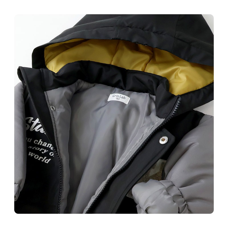 キッズ ベビー ジャンプスーツ 男の子 中綿入り 防寒 保温 撥水加工 ( 80-120cm )【 GrinLab グリンラボ 】 フード アウター ジャケット スノーウェア スキーウェア スノーコンビ つなぎ 雪遊び 外遊び 冬 恐竜 ダイナソー 女の子 80cm 90cm 95cm 100cm 110cm 120cm