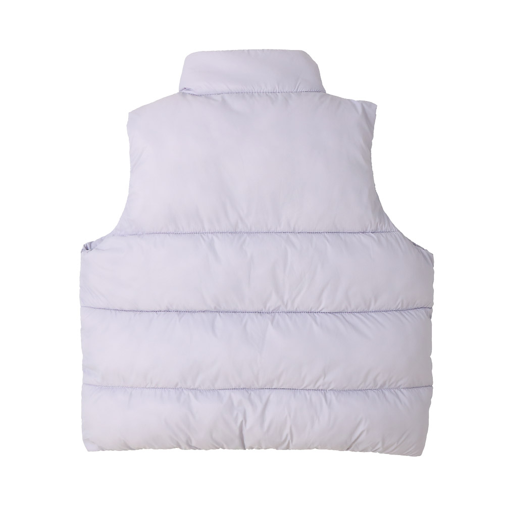 キッズ 中綿ベスト 女の子 撥水加工 洗える ポケット付 中綿アウター 中わた入り 軽量 フード無し 袖無し 【GrinLab グリンラボ】 アウトドア 保温 防寒 防寒着 無地 ナイロン 冬服 あたたかい 暖かい 軽い 雨具 通園 通学 切替 ロゴ 90 100 110 120 130 140 150 160