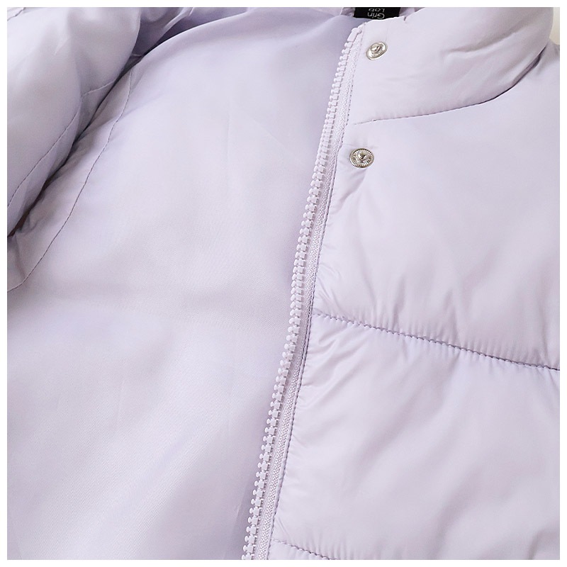 キッズ 中綿ベスト 女の子 撥水加工 洗える ポケット付 中綿アウター 中わた入り 軽量 フード無し 袖無し 【GrinLab グリンラボ】 アウトドア 保温 防寒 防寒着 無地 ナイロン 冬服 あたたかい 暖かい 軽い 雨具 通園 通学 切替 ロゴ 90 100 110 120 130 140 150 160