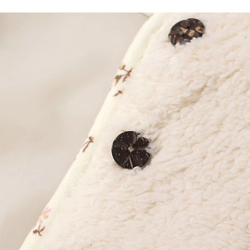 ガールズ フリースベスト 中綿入り マイクロファイバー 長袖 女の子 キッズ ベビー ( 80-130cm )【 UZULAND ウズランド 】 保温 防寒 中わた 暖かい ボア アウター ブルゾン 羽織り レイヤード 重ね着 ピンク アイボリー 秋物 80cm 90cm 95cm 100cm 110cm 120cm 130cm