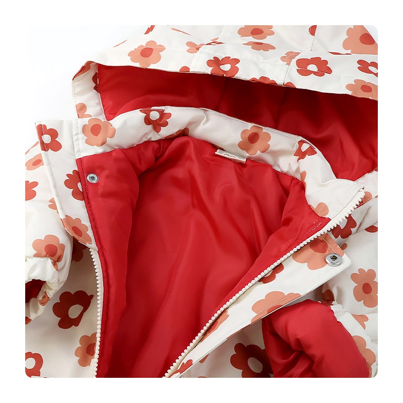 キッズ ベビー ジャンプスーツ 女の子 中綿入り 防寒 保温 撥水加工