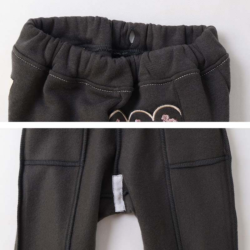 花刺繍ポケットロングパンツ【Uzulandウズランド】