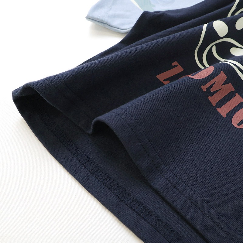 キッズ Tシャツ 半袖 ラグランT アニマル 動物 海の生き物 くま 男の子 女の子【ZOOMIC ズーミック】 ベビー トップス カットソー サメ シャーク 亀 カメ カニ 天竺 プリント バックプリント キャラクター クマ 白 ネイビー 子ども 80 90 95 100 110 120 130