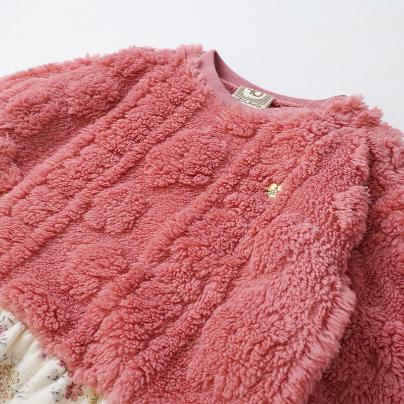 裾フリル花柄フリーストレーナー【Uzulandウズランド】