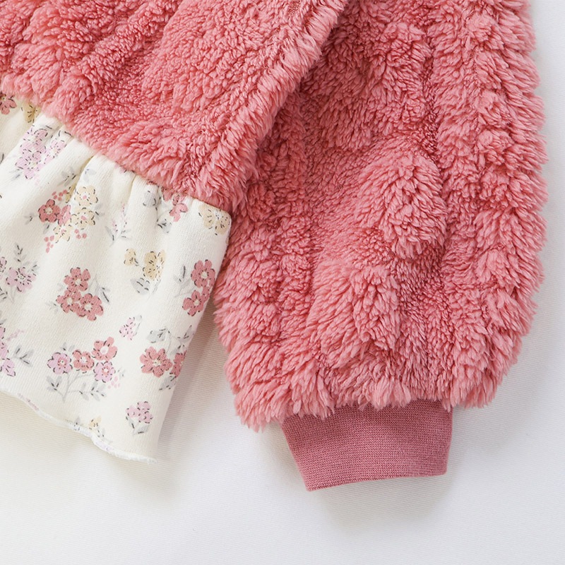 裾フリル花柄フリーストレーナー【Uzulandウズランド】