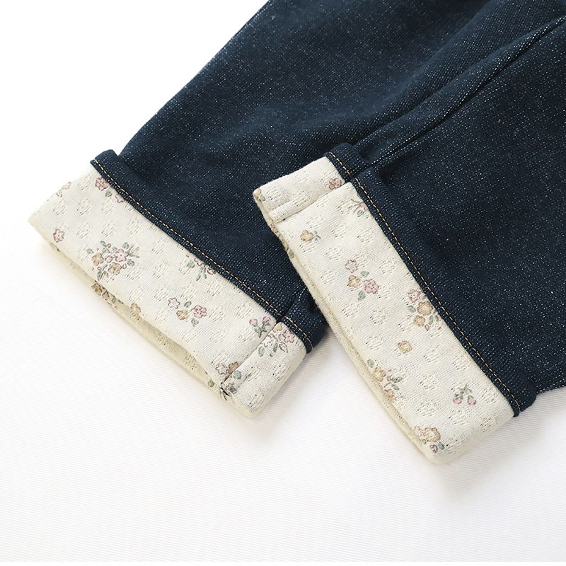 小花柄ロールアップ7分丈パンツ【Uzulandウズランド】