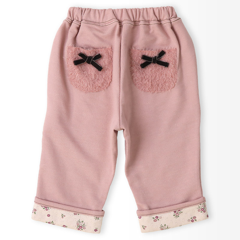 小花柄ロールアップ7分丈パンツ【Uzulandウズランド】