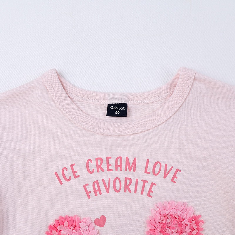 ふさふさアイスデザイン半袖Tシャツ【GrinLab グリンラボ】