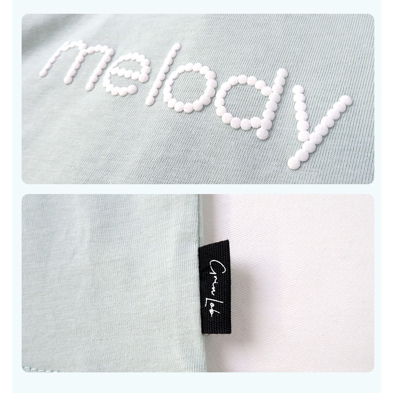 キッズ Tシャツ 子供服 半袖 女の子 トップス ロゴ チュール 切替 デザイン Ｔシャツ ( 80-130cm ) 【 GrinLab グリンラボ 】ガールズ かわいい ベビー 夏服 カジュアル 80cm 90cm 95cm 100cm 110cm 120cm 130cm