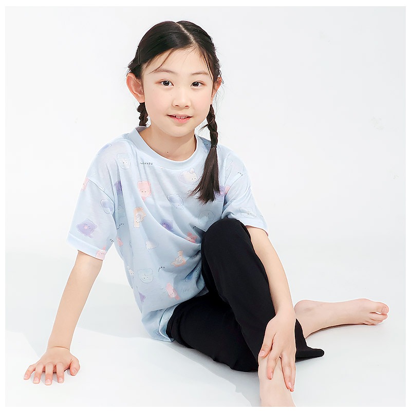 【オバケーヌ】長袖&半袖 ルームウェア3Pセット|120-160cm
