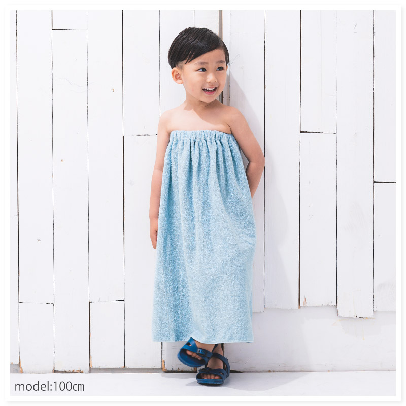 【送料無料】 ラップタオル 60cm 綿100％ 巻きタオル 無地 日焼け対策 清潔 制菌 防臭 ジュニア キッズ 子供 男の子 女の子 バスタオル お風呂 スイミング プール 海水浴 夏 水遊び 湿気 対策 抗菌 部屋干し ネームタグ付 幼稚園 小学校 速乾