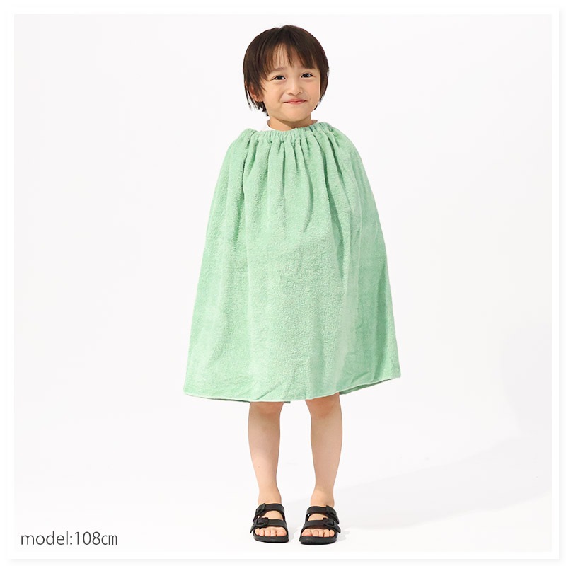 【送料無料】 ラップタオル 60cm 綿100％ 巻きタオル 無地 日焼け対策 清潔 制菌 防臭 ジュニア キッズ 子供 男の子 女の子 バスタオル お風呂 スイミング プール 海水浴 夏 水遊び 湿気 対策 抗菌 部屋干し ネームタグ付 幼稚園 小学校 速乾