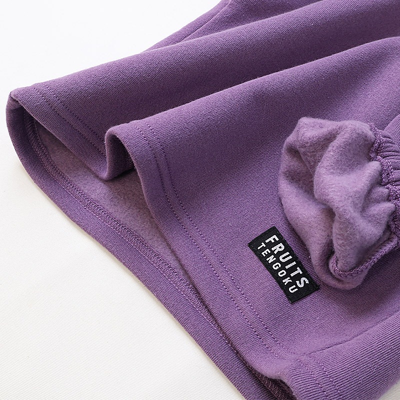 キッズ スウェットトレーナー 長袖 裏起毛 起毛あり フルーツ 襟付き 総柄 ベビー トップス 女の子 ガールズ【フルーツ天国】 林檎 リンゴ りんご 苺 いちご イチゴ くだもの 果物 可愛い かわいい お揃い ペア カットソー 起毛トリコット 暖かい 80 90 95 100 110 120 130