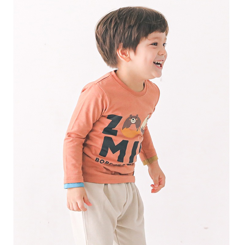 子供服 トップス ズーミック チョコレート ドーナツ プリント 天竺