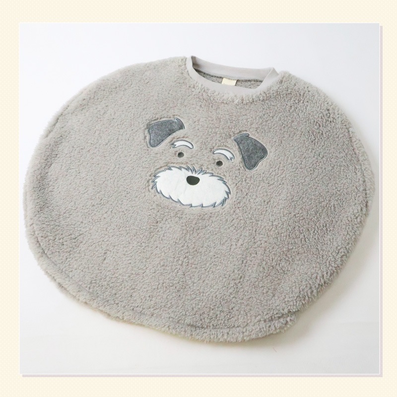 スリーパー キッズ フリース 丸型 ふわふわ かぶり マイクロフリース ベスト 男の子 女の子 あったか おくるみ ( 110-130cm )【 GrinLab グリンラボ 】 恐竜 ダイナソー 犬 いぬ うさぎ ウサギ 兎 柴犬 動物 アニマル ボア 保温 秋 冬 ルームウェア パジャマ 寝巻 寝間着