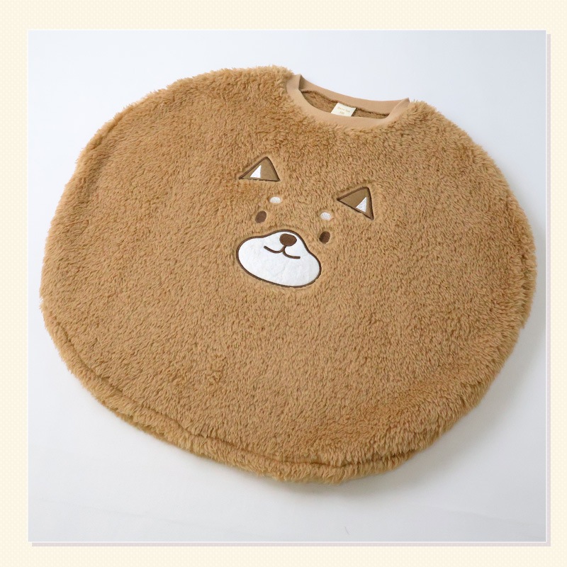 スリーパー キッズ フリース 丸型 ふわふわ かぶり マイクロフリース ベスト 男の子 女の子 あったか おくるみ ( 110-130cm )【 GrinLab グリンラボ 】 恐竜 ダイナソー 犬 いぬ うさぎ ウサギ 兎 柴犬 動物 アニマル ボア 保温 秋 冬 ルームウェア パジャマ 寝巻 寝間着