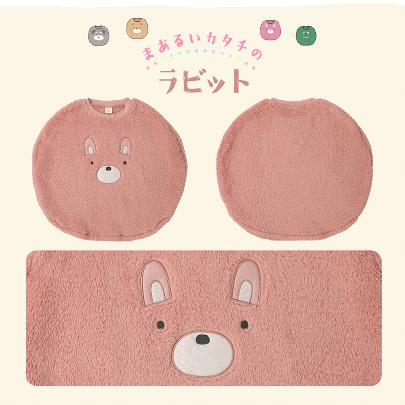 スリーパー キッズ フリース 丸型 ふわふわ かぶり マイクロフリース ベスト 男の子 女の子 あったか おくるみ ( 110-130cm )【 GrinLab グリンラボ 】 恐竜 ダイナソー 犬 いぬ うさぎ ウサギ 兎 柴犬 動物 アニマル ボア 保温 秋 冬 ルームウェア パジャマ 寝巻 寝間着