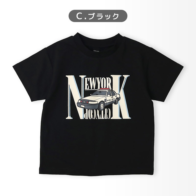 キッズ Tシャツ 半袖 男の子 プリント 半袖 Ｔシャツ 【GrinLab グリンラボ】 ベビー トップス カットソー ティーシャツ 天竺 デザイン 涼しい プチプラ 自動車 パトカー 車 くるま 恐竜 ダイナソー 動物 アニマル ロゴ 小学生 幼稚園 保育園 通園 通学 90 100 110 120