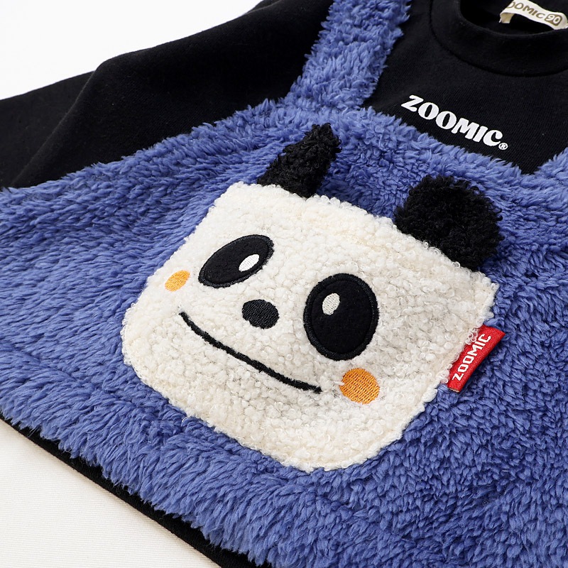 アニマルポケット付きオーバーオール風トレーナー【ZOOMICズーミック】