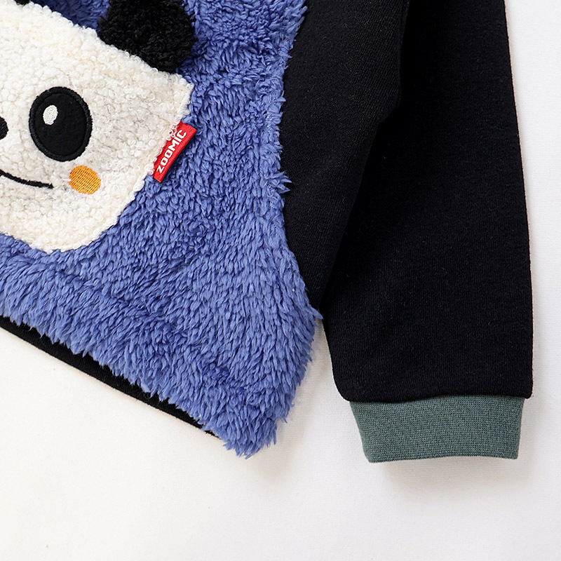 アニマルポケット付きオーバーオール風トレーナー【ZOOMICズーミック】