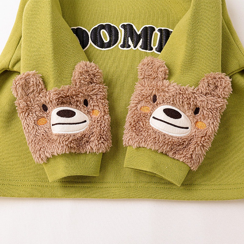 袖アニマル発砲ロゴプリントトレーナー【ZOOMICズーミック】