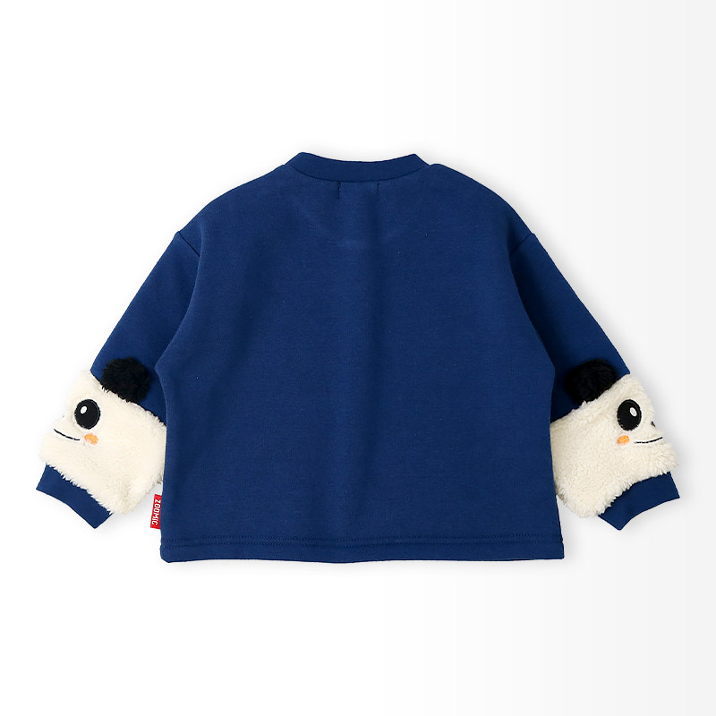 袖アニマル発砲ロゴプリントトレーナー【ZOOMICズーミック】