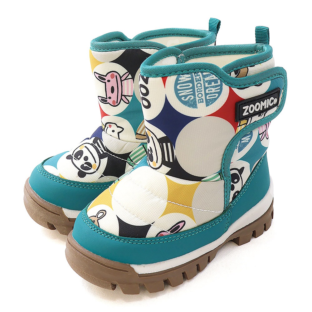 キッズ スノーブーツ 撥水加工 内ボア 長靴 男の子 女の子 【ZOOMIC UZULAND GrinLab】 ベビー スノーシューズ 滑り止め レインブーツ アニマル 動物 くま パンダ 花柄 チェック 無地 12 13 14 15 16 雪除け 防寒 保温 通園 通学 雪遊び 外遊び アウトドア 冬