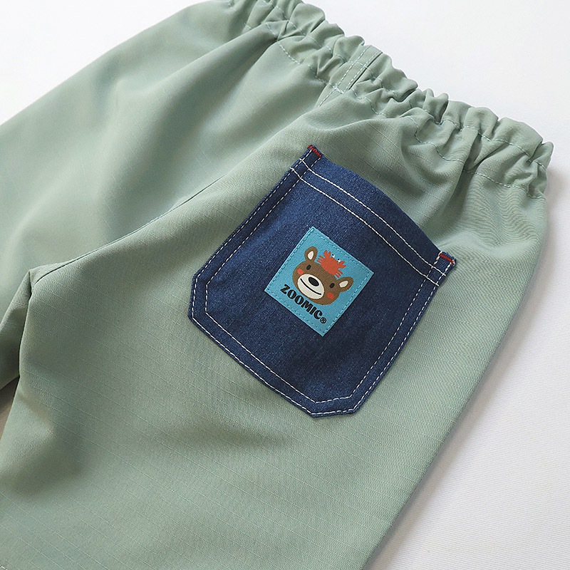 キッズ 5分丈パンツ ハーフパンツ 男の子 女の子 サッカー生地 涼しい 清涼 【ZOOMIC ズーミック】 ベビー ストレッチ ズボン ボトムス 伸縮 ウエストゴム アニマル 動物 クジラ くじら くま キャラクター 男児 女児 80 90 95 100 110 120 130