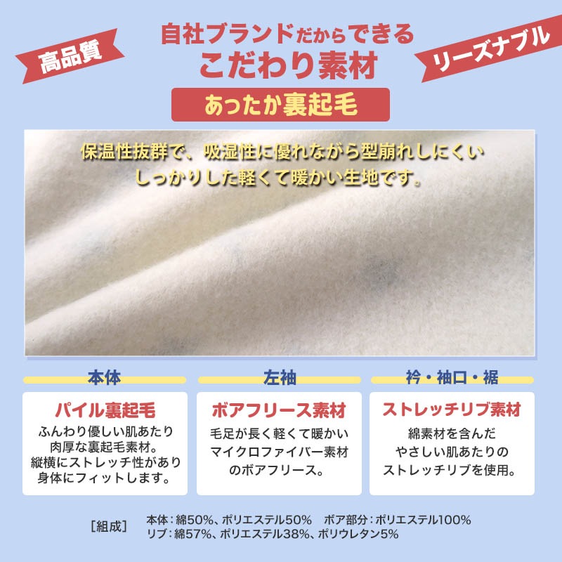 子供服 トレーナー 裏起毛 キッズ 宇宙 くま パンダ ( 80-130cm )【 ZOOMIC ズーミック 】 男の子 どうぶつ ゆったり ワイド おしゃれ 冬服 80cm 90cm 95cm 100cm 110cm 120cm 130cm 