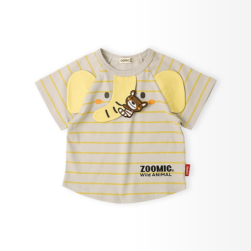 ゾウさんモチーフTシャツ【ZOOMICズーミック】