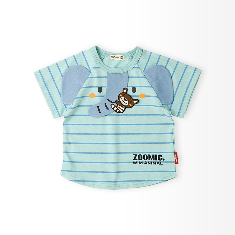 ゾウさんモチーフTシャツ【ZOOMICズーミック】