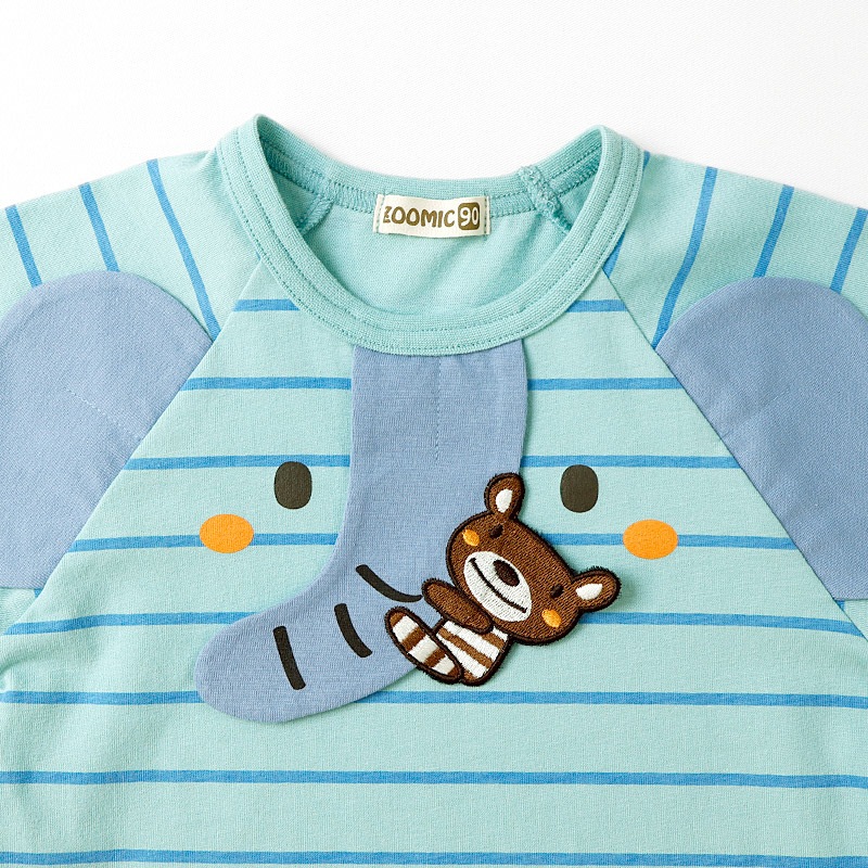 ゾウさんモチーフTシャツ【ZOOMICズーミック】