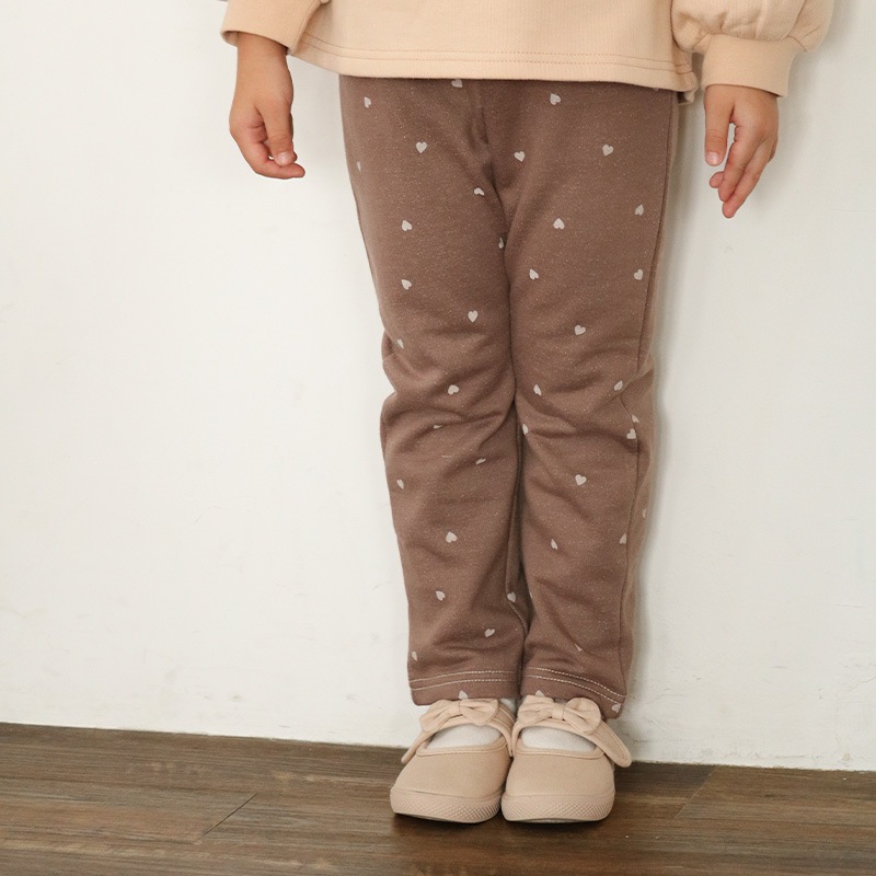 ハート総柄ロングパンツ【Uzulandウズランド】