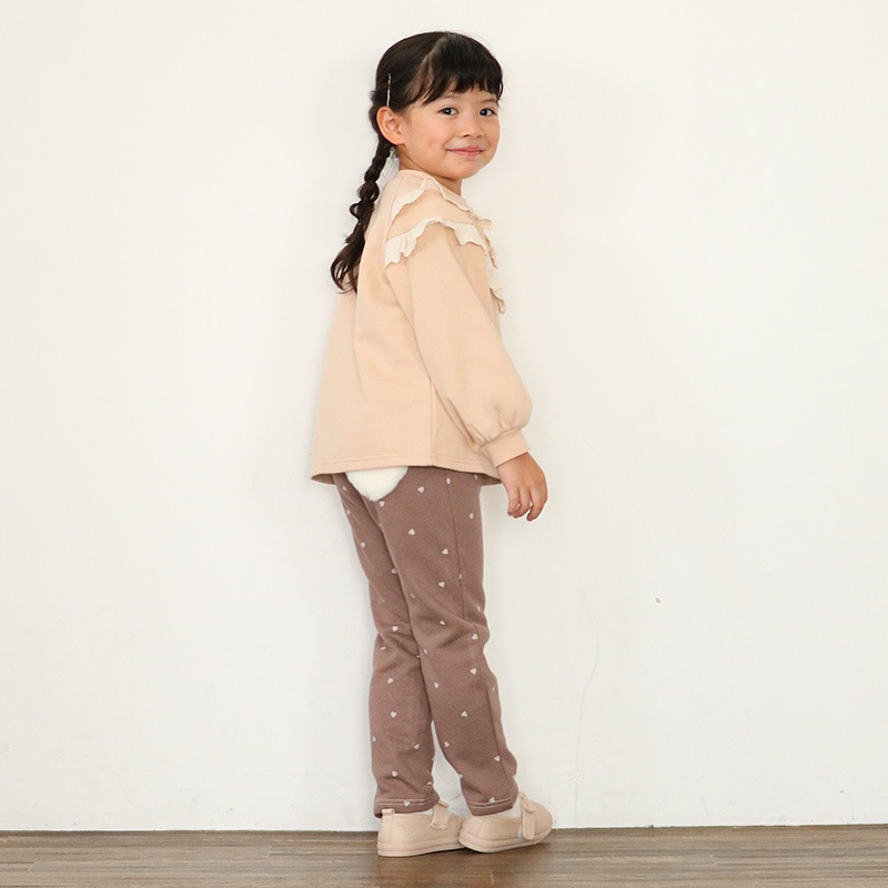 ハート総柄ロングパンツ【Uzulandウズランド】