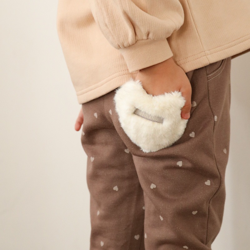 ハート総柄ロングパンツ【Uzulandウズランド】