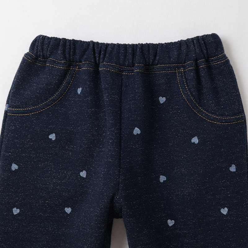 ハート総柄ロングパンツ【Uzulandウズランド】