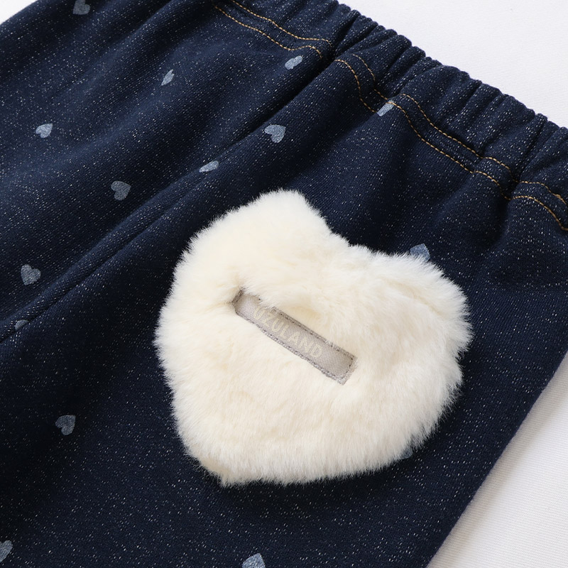 ハート総柄ロングパンツ【Uzulandウズランド】