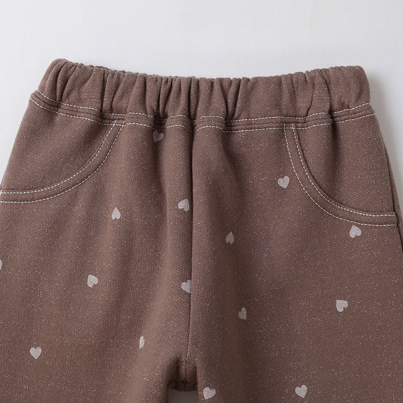 ハート総柄ロングパンツ【Uzulandウズランド】