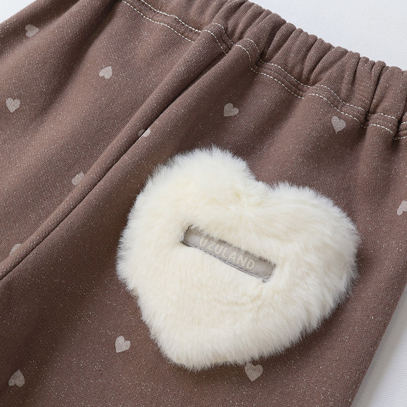 ハート総柄ロングパンツ【Uzulandウズランド】