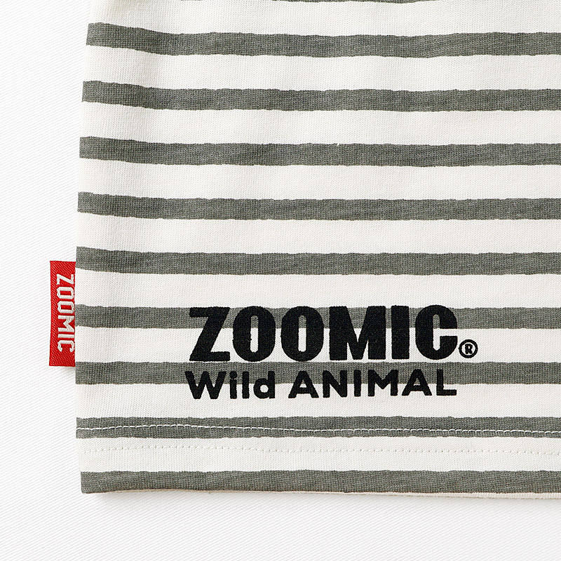 キリンさん/シマウマさんモチーフTシャツ【ZOOMICズーミック】