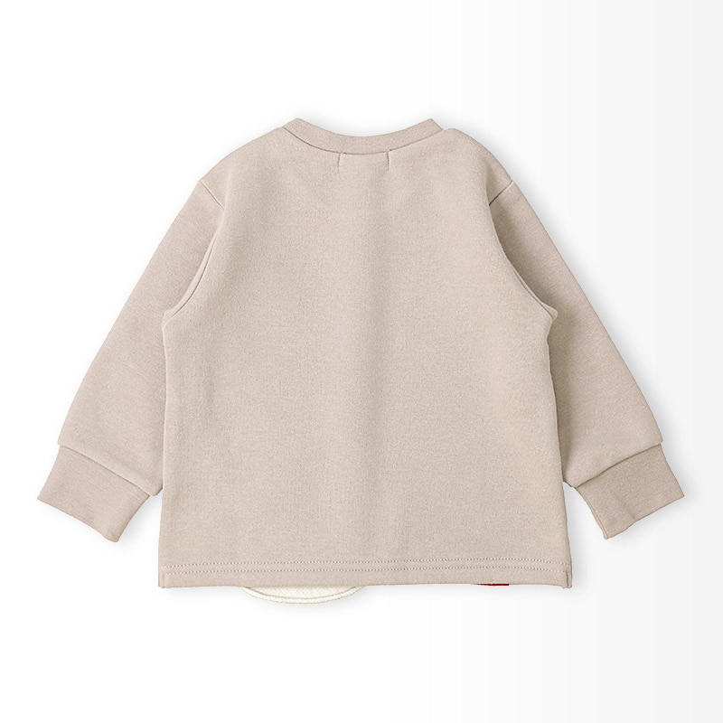 雪だるまボアアップリケトレーナー【ZOOMICズーミック】