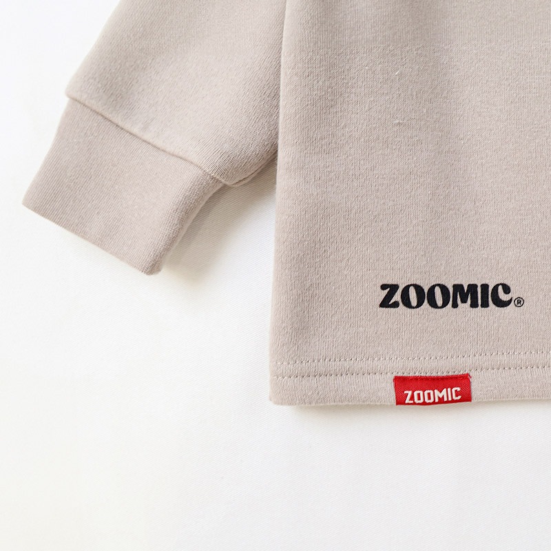 雪だるまボアアップリケトレーナー【ZOOMICズーミック】