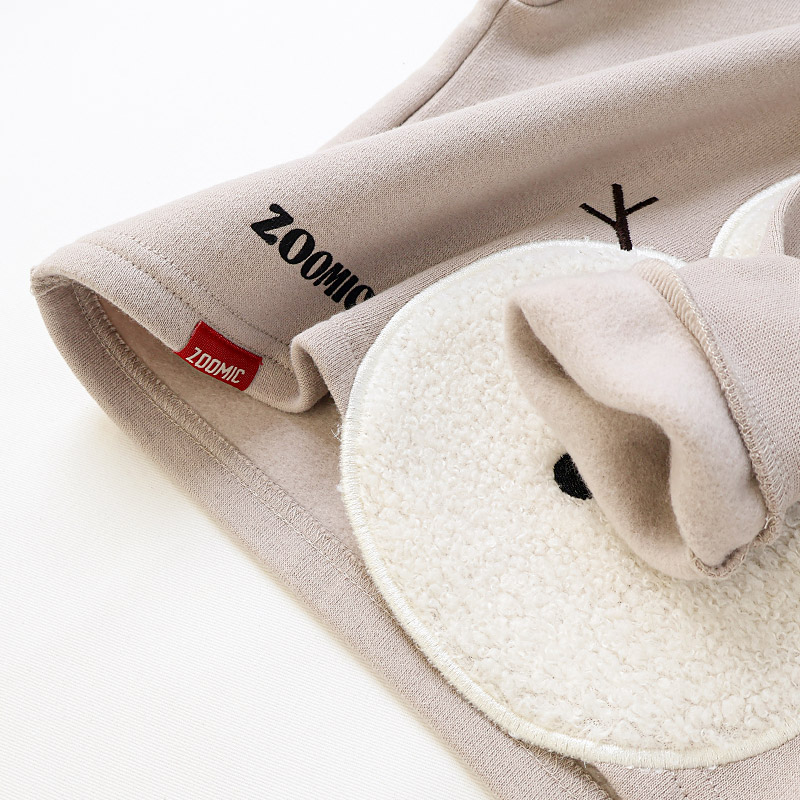 雪だるまボアアップリケトレーナー【ZOOMICズーミック】