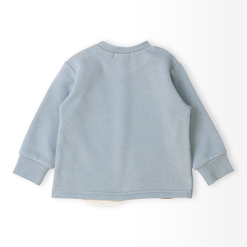 雪だるまボアアップリケトレーナー【ZOOMICズーミック】