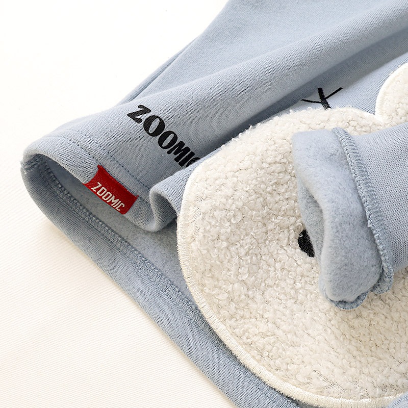 雪だるまボアアップリケトレーナー【ZOOMICズーミック】