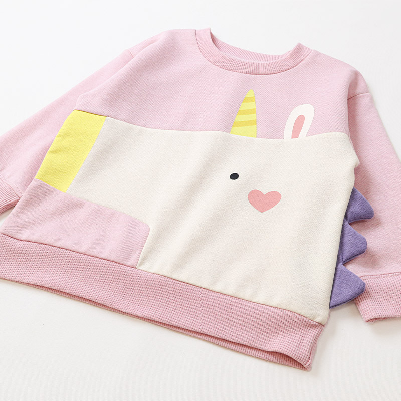 キッズ ベビー スウェットトレーナー アニマル 動物 長袖 裏起毛 起毛あり 男の子 女の子 【GrinLab グリンラボ】 スエット トップス インナー サメ ユニコーン うさぎ 象 ぞうさん ネコ ねこ 猫 かわいい トロンプルイユ 騙し絵 暖かい パイル 80 90 95 100 110 120 130