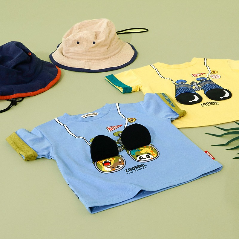 双眼鏡フラップTシャツ【ZOOMICズーミック】