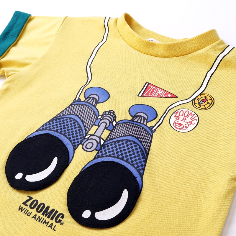 双眼鏡フラップTシャツ【ZOOMICズーミック】