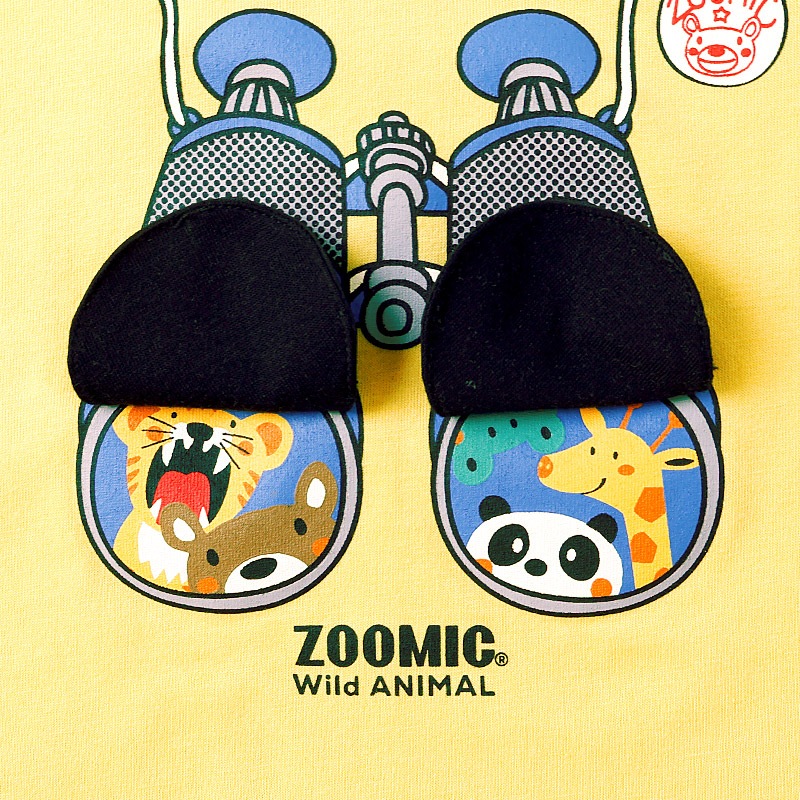 双眼鏡フラップTシャツ【ZOOMICズーミック】