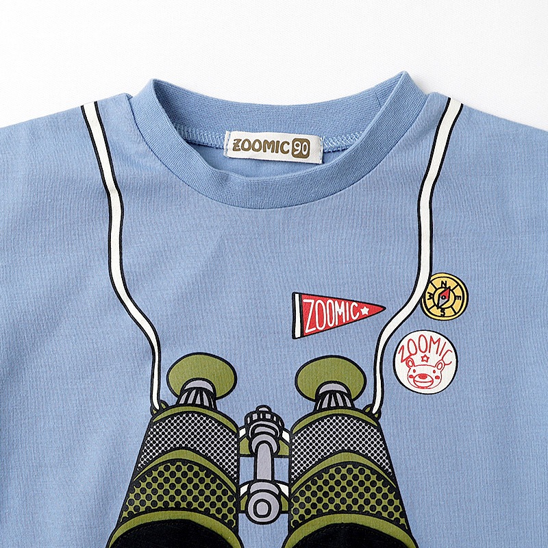 双眼鏡フラップTシャツ【ZOOMICズーミック】